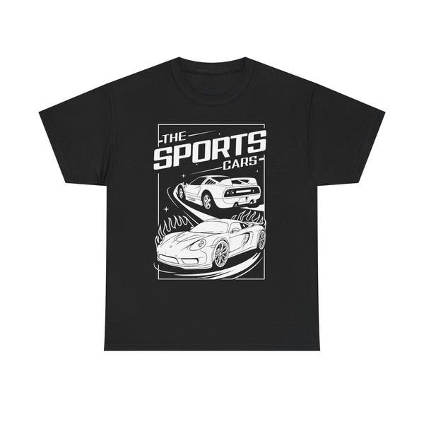 Cool Sports Cars Unisex Heavy Cotton Tee - Perfect for Car Enthusiasts