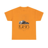 1986 Limited Edition Unisex Heavy Cotton Tee - Retro Graphic Tee for Casual Style