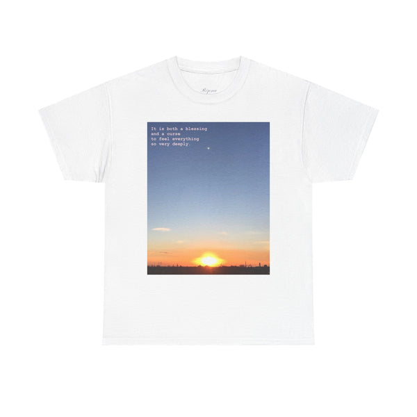 Sunrise Blessings Unisex Heavy Cotton Tee | Inspirational Quote T-Shirt