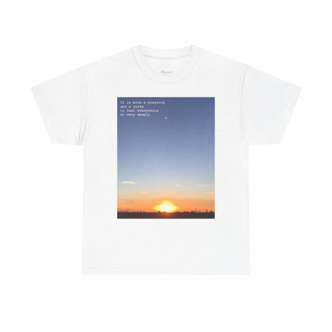 Sunrise Blessings Unisex Heavy Cotton Tee | Inspirational Quote T-Shirt