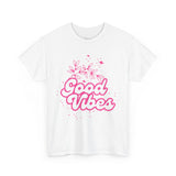 Good Vibes Unisex Heavy Cotton Tee - Positive Energy Apparel