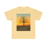 Inspirational Tree Quote Unisex Heavy Cotton Tee - Nature Vibes for Mindfulness and Reflection