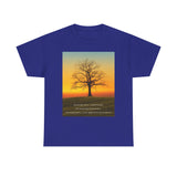 Inspirational Tree Quote Unisex Heavy Cotton Tee - Nature Vibes for Mindfulness and Reflection