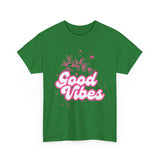 Good Vibes Unisex Heavy Cotton Tee - Positive Energy Apparel