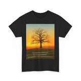 Inspirational Tree Quote Unisex Heavy Cotton Tee - Nature Vibes for Mindfulness and Reflection