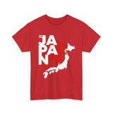 Japan Map Unisex Heavy Cotton Tee - Explore the Land of the Rising Sun