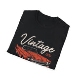 Vintage Car Enthusiast Unisex Softstyle T-Shirt - Reviving the Legends of the Road