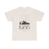 1986 Limited Edition Unisex Heavy Cotton Tee - Retro Graphic Tee for Casual Style