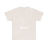 Breathe Floral Unisex Heavy Cotton Tee - Mindfulness Motivational Shirt