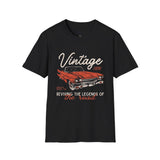 Vintage Car Enthusiast Unisex Softstyle T-Shirt - Reviving the Legends of the Road