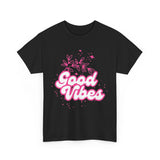 Good Vibes Unisex Heavy Cotton Tee - Positive Energy Apparel