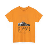 1986 Limited Edition Unisex Heavy Cotton Tee - Retro Graphic Tee for Casual Style