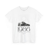 1986 Limited Edition Unisex Heavy Cotton Tee - Retro Graphic Tee for Casual Style