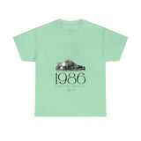 1986 Limited Edition Unisex Heavy Cotton Tee - Retro Graphic Tee for Casual Style