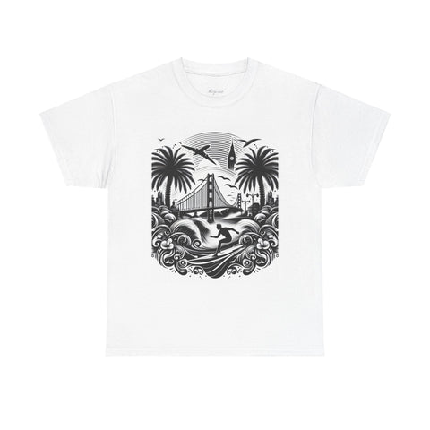 California Surf Vibes Unisex Heavy Cotton Tee