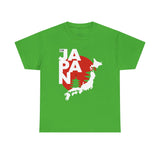 Japan Map Unisex Heavy Cotton Tee - Explore the Land of the Rising Sun