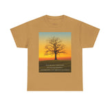 Inspirational Tree Quote Unisex Heavy Cotton Tee - Nature Vibes for Mindfulness and Reflection