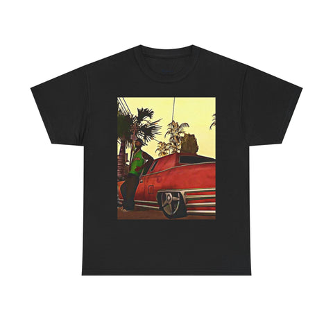 Chill Vibes Unisex Heavy Cotton Tee - Retro Car & Palm Design