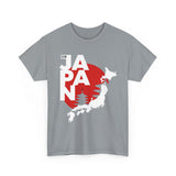 Japan Map Unisex Heavy Cotton Tee - Explore the Land of the Rising Sun