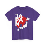 Japan Map Unisex Heavy Cotton Tee - Explore the Land of the Rising Sun