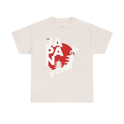 Japan Map Unisex Heavy Cotton Tee - Explore the Land of the Rising Sun