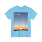 Sunrise Blessings Unisex Heavy Cotton Tee | Inspirational Quote T-Shirt