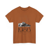 1986 Limited Edition Unisex Heavy Cotton Tee - Retro Graphic Tee for Casual Style